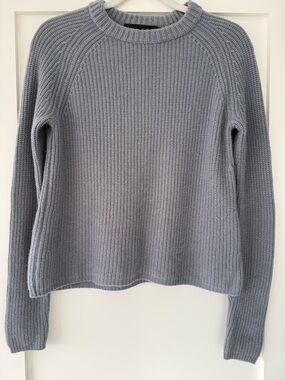 Jenni Kayne Cashmere Fisherman Sweater in Gray — Size S